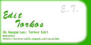 edit torkos business card